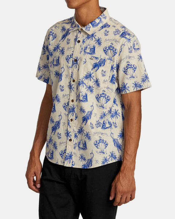 RVCA CHEFS KISS AVYWT00538-NAT SHIRT SHORT SLEEVE (M)