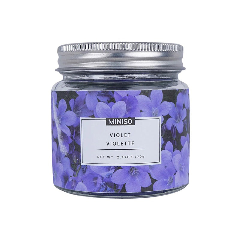 MINISO GARDEN SERIES JAR CANDLE ( VIOLET, 70G ) 2012266511105 CANDLE
