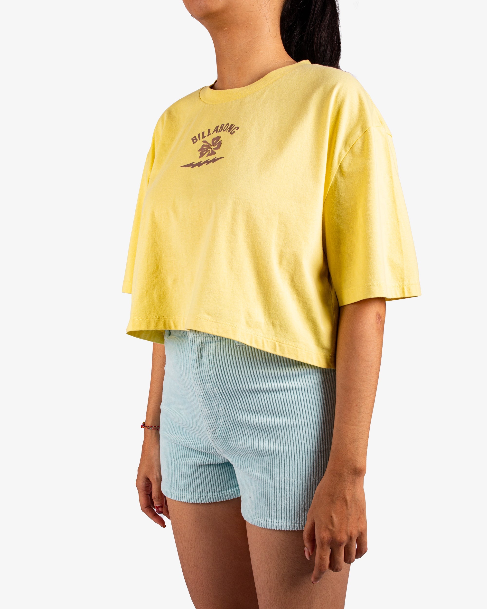 BILLABONG RIDING THE WAVE CROP TEE BBLOCW078-YFJ T-SHIRT SHORT SLEEVE (W)