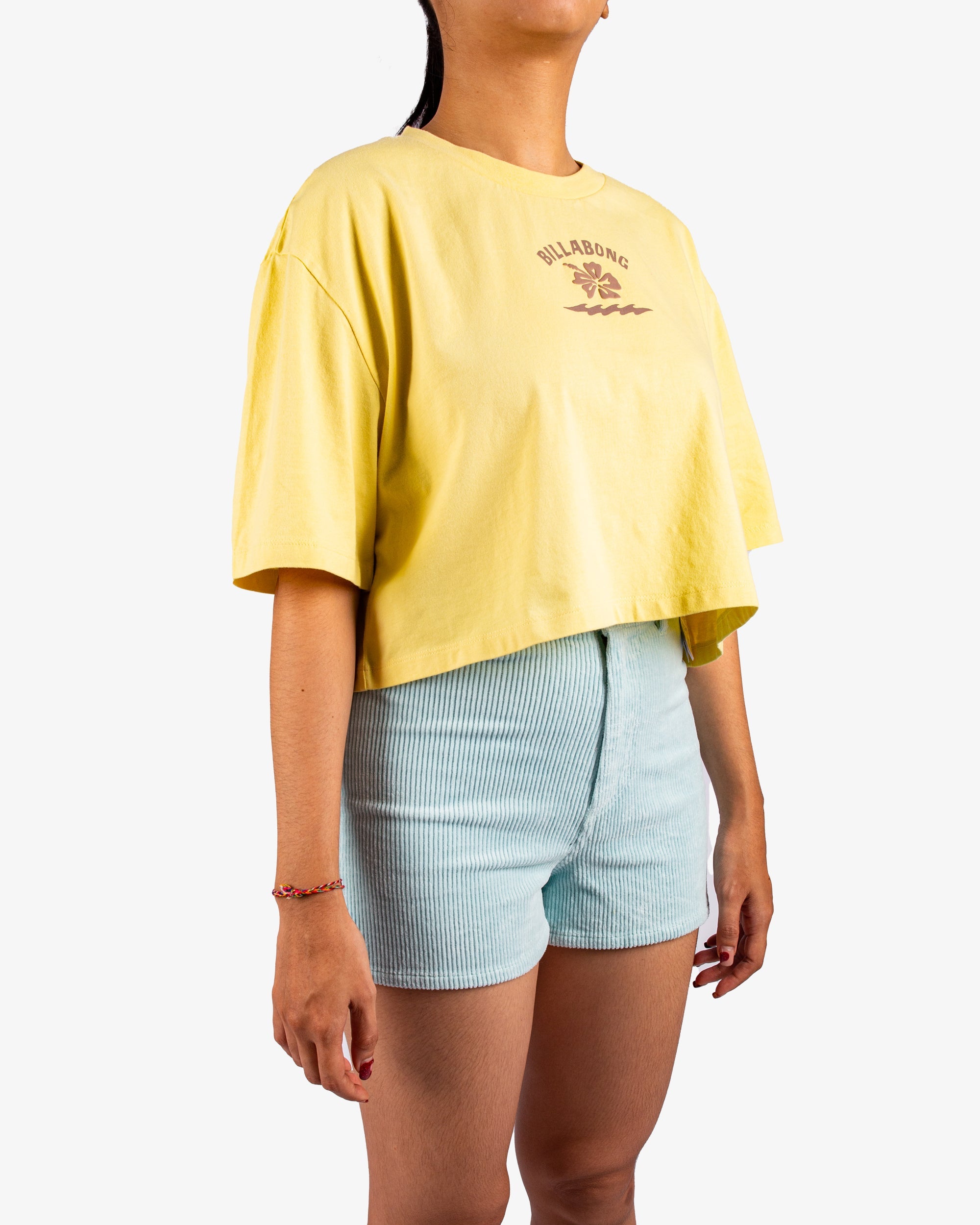 BILLABONG RIDING THE WAVE CROP TEE BBLOCW078-YFJ T-SHIRT SHORT SLEEVE (W)