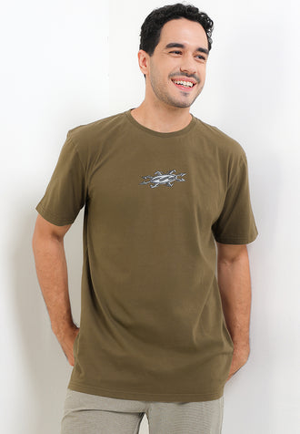 BILLABONG IMMORTAL SPIKE SS TEE BBLOCM250-GRV T-SHIRT SHORT SLEEVE (M)