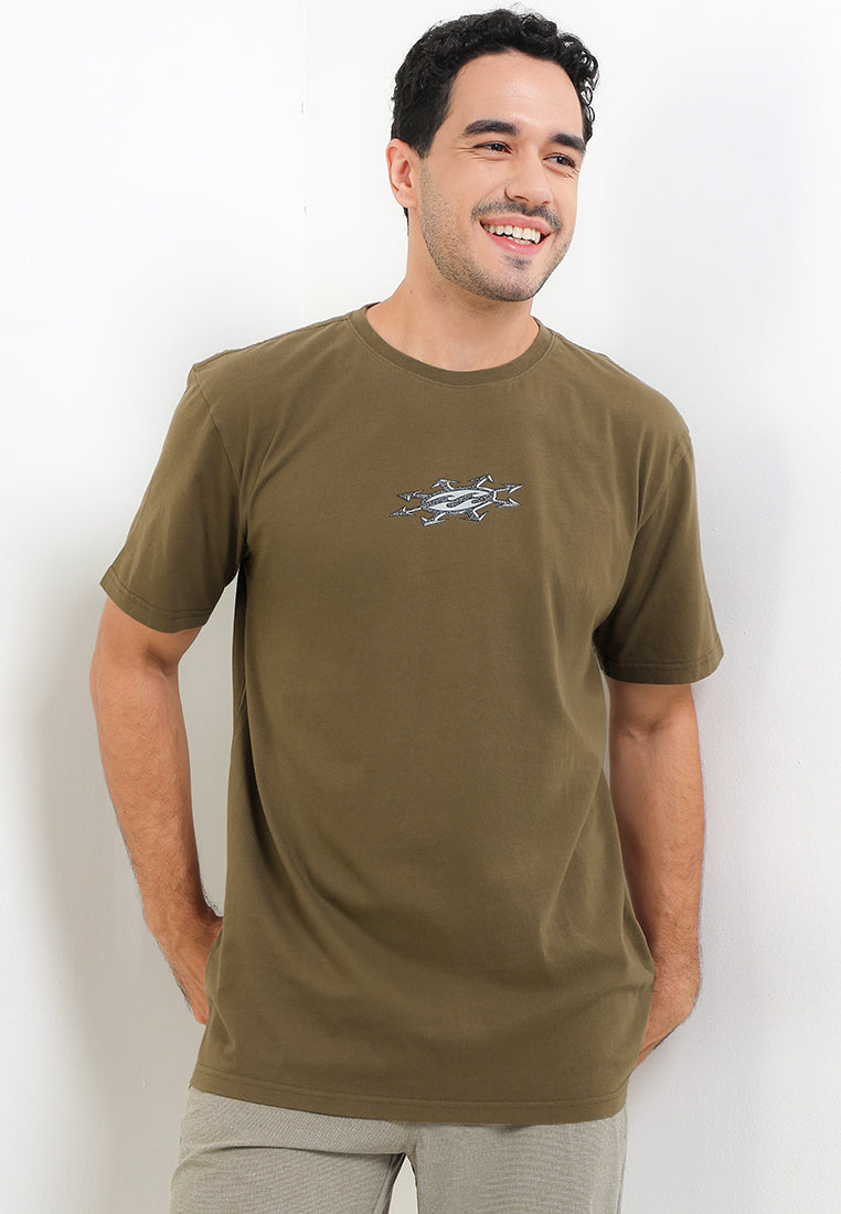BILLABONG IMMORTAL SPIKE SS TEE BBLOCM250-GRV T-SHIRT SHORT SLEEVE (M)