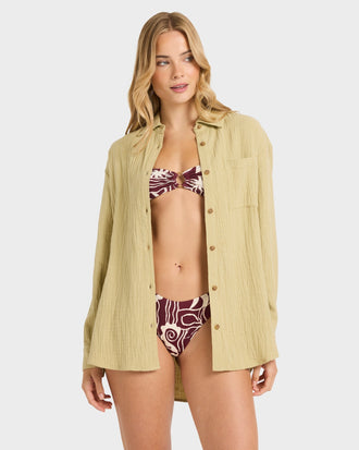 BILLABONG WANDERER LS WVN BL000153-CAC SHIRT LONG SLEEVE (W)