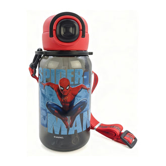MINISO MARVEL SPIDER-MAN COLLECTION STRAW PLASTIC BOTTLE WITH LANYARD 690ML 2031537710108 PLASTIC WATER BOTTLE
