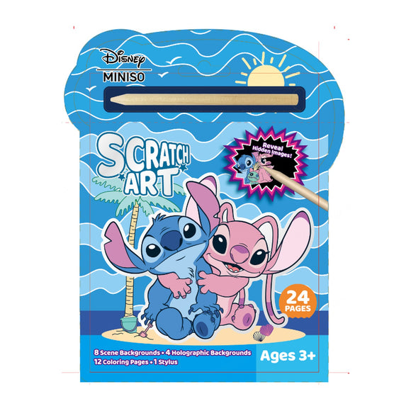 MINISO DISNEY STITCH COLLECTION SCRATCH PAINTING 2020838710108 COLORING TOYS