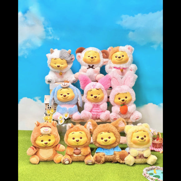 MINISO DISNEY WINNIE-THE-POOH COLLECTION NAUGHTY TEAM VINYL PLUSH PENDANT SURPRISE BOX 2020981610102 IP PLUSH