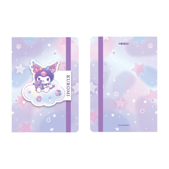 MINISO KUROMI A5 HARDCOVER BOOK WITH BAND (80 SHEETS) 2022153710108 HARDCOVER MEMO BOOK