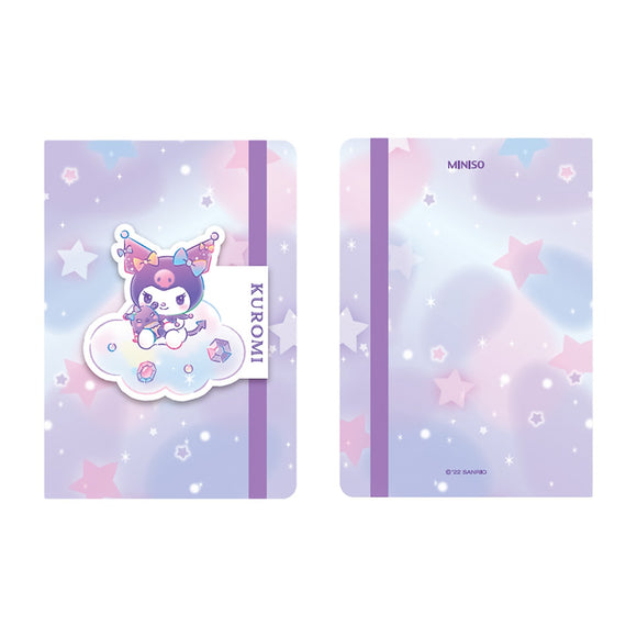 MINISO KUROMI A5 HARDCOVER BOOK WITH BAND (80 SHEETS) 2022153710108 HARDCOVER MEMO BOOK