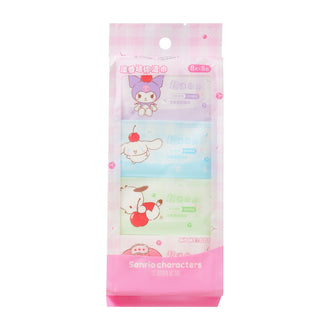MINISO HELLO KITTY AND FRIENDS SCENTED MINI WIPES (8 WIPES ×8 PACKS) 2022089610107 WET WIPES