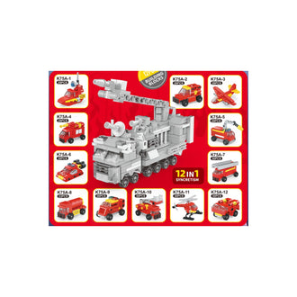 MINISO BUILDING BLOCKS EGG (12 ASSORTED MODELS)(FIRE FIGHTING) 2025371511106 REGULAR BUILDING BLOCKS