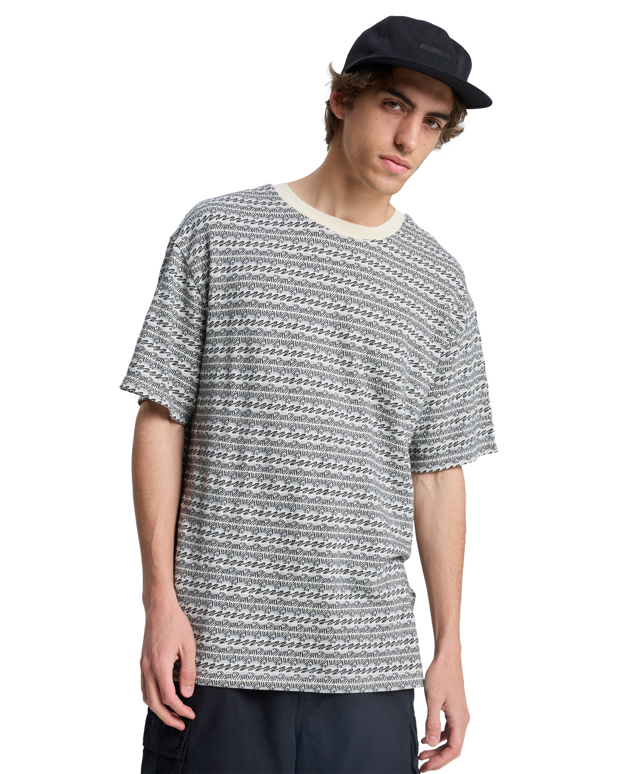 QUIKSILVER OKANO JACQUARD EQYKT04412-WEG2 T-SHIRT SHORT SLEEVE (M ...