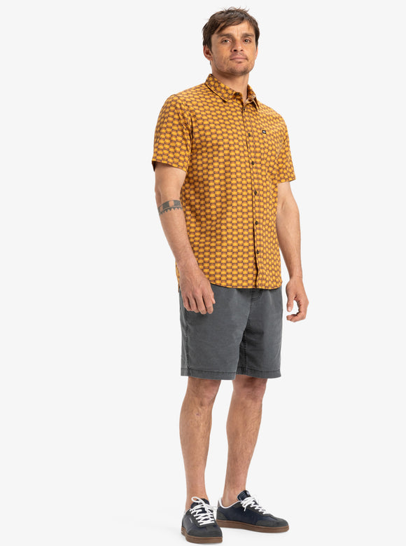 QUIKSILVER APERO ORGANIC EQYWT04606-CMN6 SHIRT SHORT SLEEVE (M)