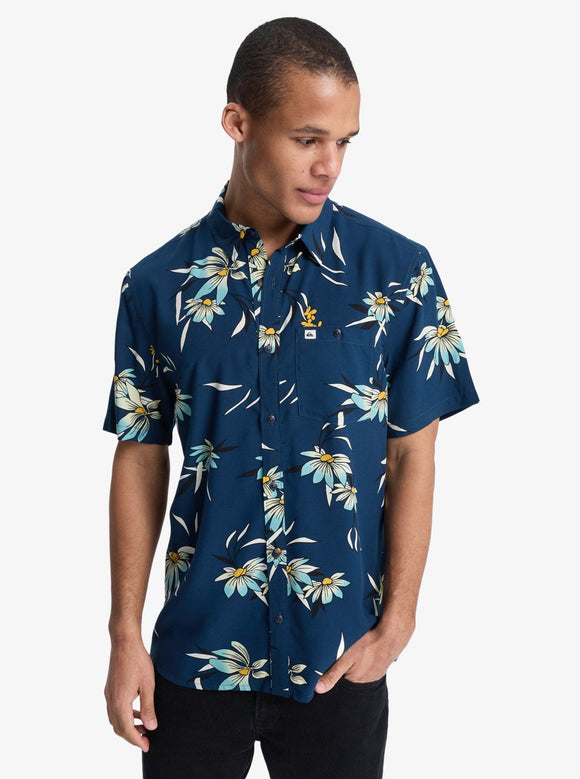 QUIKSILVER COASTAL FLORAL EQYWT04681-KTP6 SHIRT SHORT SLEEVE (M)