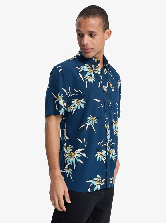 QUIKSILVER COASTAL FLORAL EQYWT04681-KTP6 SHIRT SHORT SLEEVE (M)