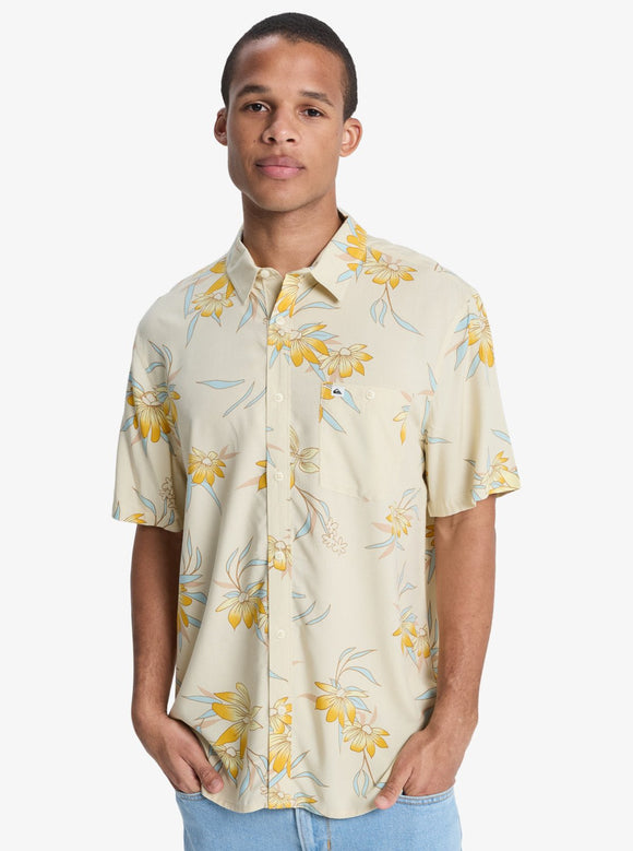 QUIKSILVER COASTAL FLORAL EQYWT04681-WEG6 SHIRT SHORT SLEEVE (M)