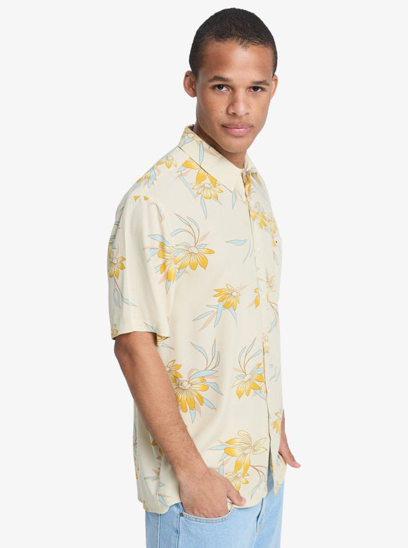 QUIKSILVER COASTAL FLORAL EQYWT04681-WEG6 SHIRT SHORT SLEEVE (M)