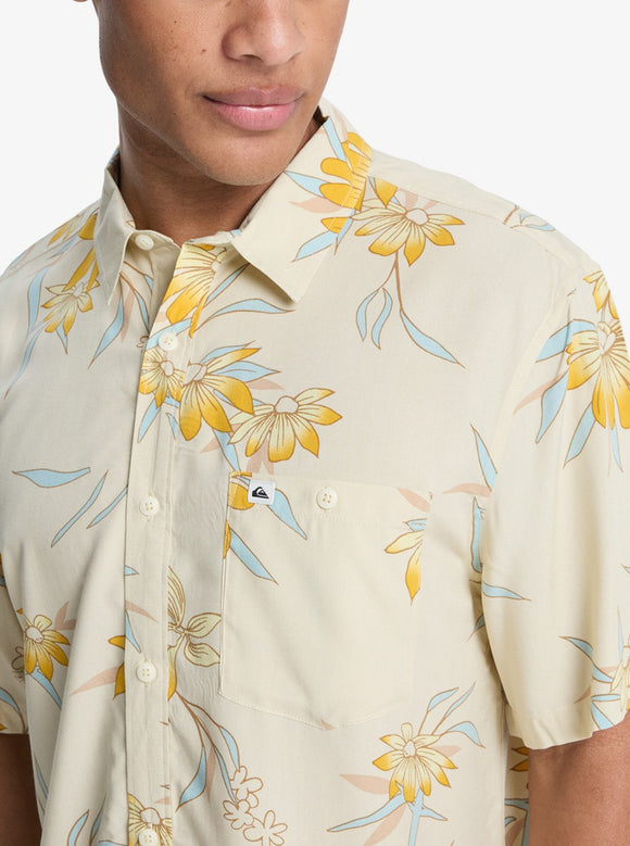 QUIKSILVER COASTAL FLORAL EQYWT04681-WEG6 SHIRT SHORT SLEEVE (M)