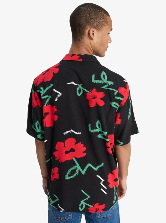 QUIKSILVER SAFE PARADISE EQYWT04691-KVJ6 SHIRT SHORT SLEEVE (M)