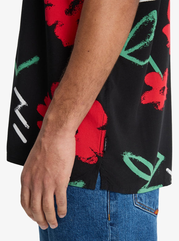 QUIKSILVER SAFE PARADISE EQYWT04691-KVJ6 SHIRT SHORT SLEEVE (M)