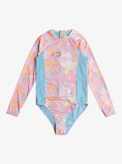 ROXY HIDDEN GARDEN ONESIE ERGWR03410-MFE7 RASH GUARD LONG SLEEVE (YG)