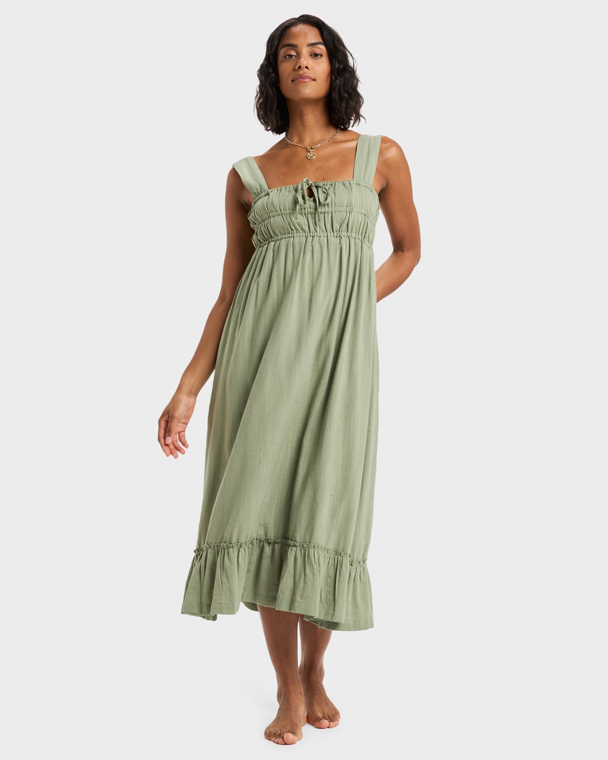ROXY PARADISE WINDS ERJWD03916-GLD0 DRESS FULL LENGHT (W)