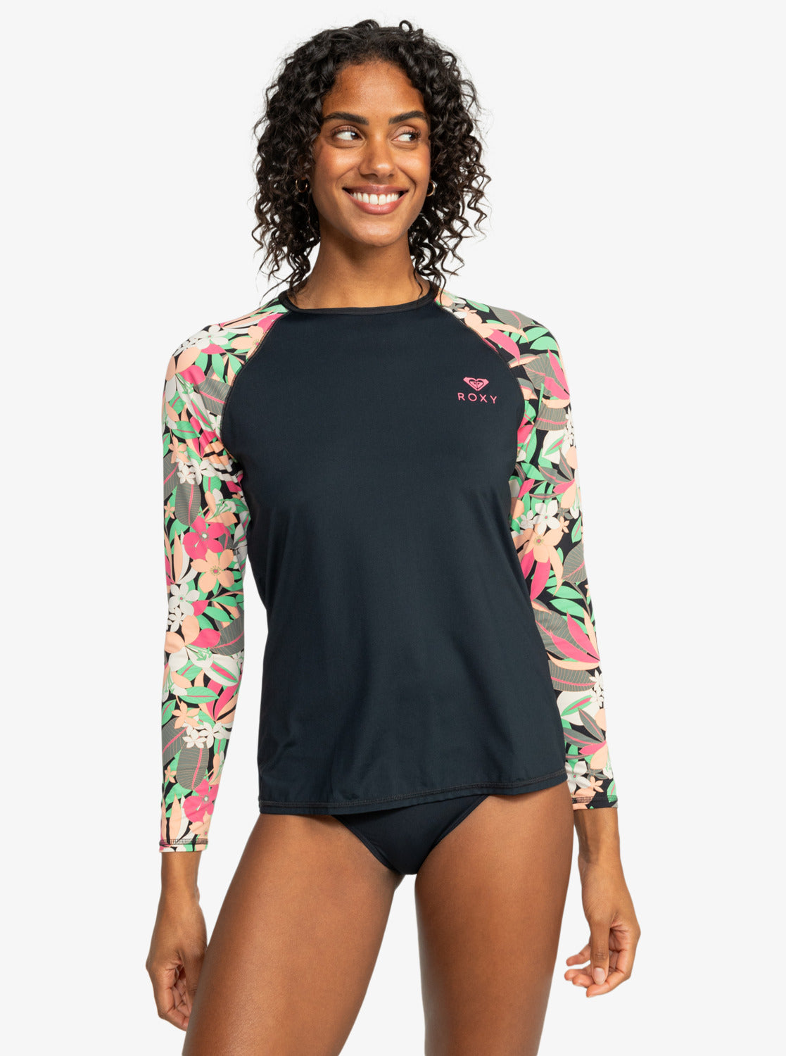 ROXY LS LYCRA PRINTE ERJWR03757-KVJ8 RASH GUARD LONG SLEEVE (W)