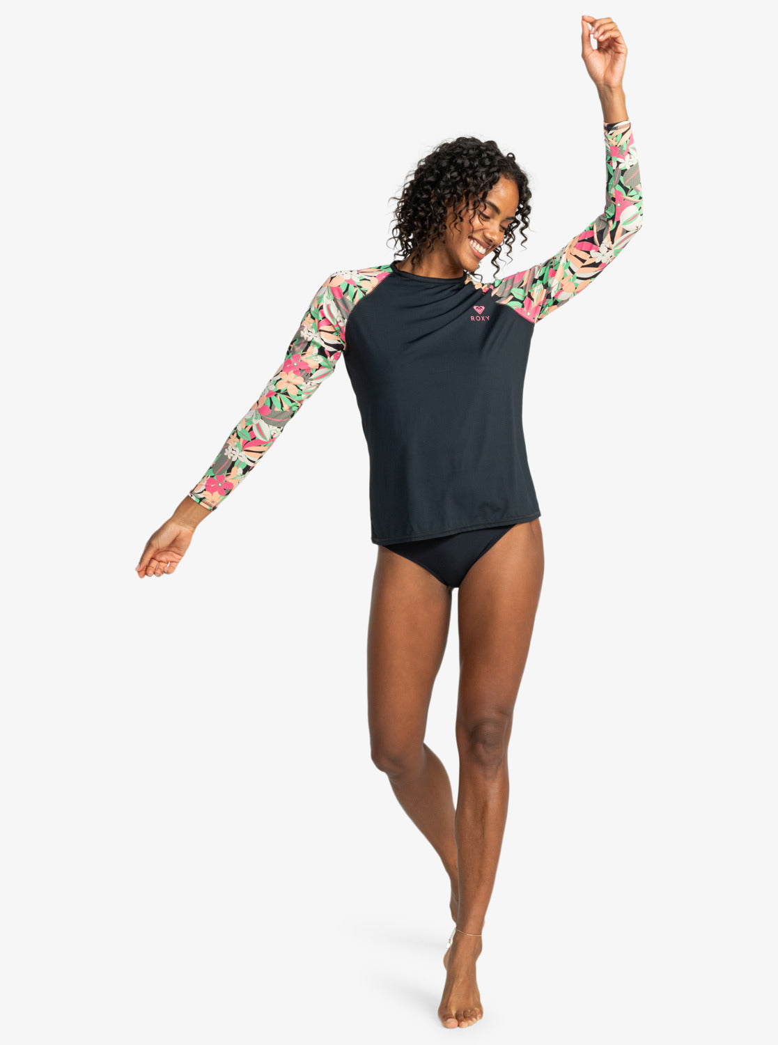 ROXY LS LYCRA PRINTE ERJWR03757-KVJ8 RASH GUARD LONG SLEEVE (W)