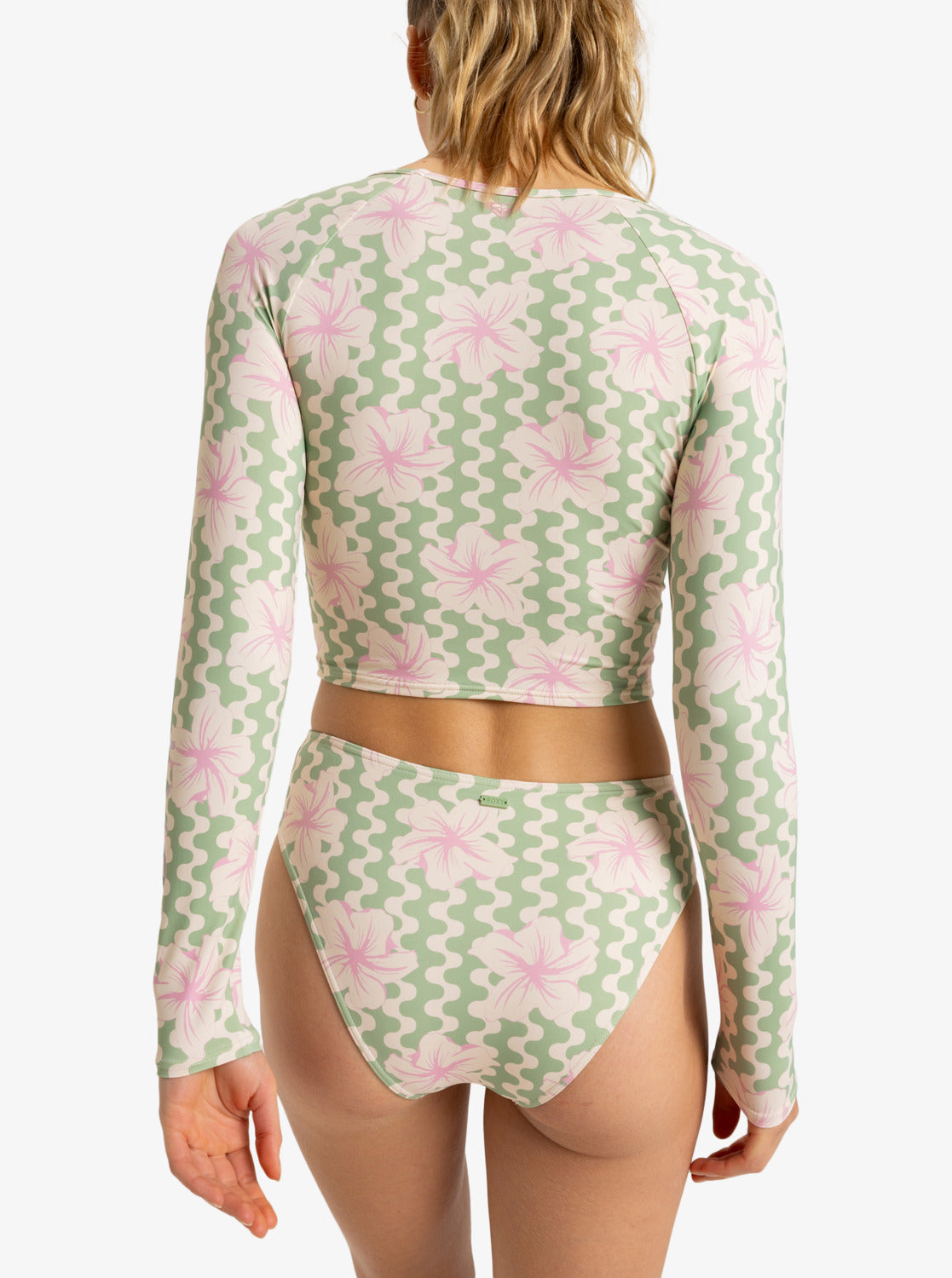 ROXY HIBISCUS DAZE ERJWR03839-GHZ5 RASH GUARD LONG SLEEVE (W
