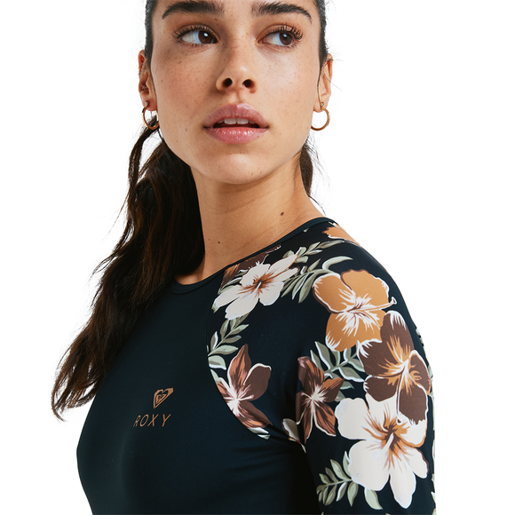 ROXY BASIC MIX ONESI ERJWR03885-CMD7 RASH GUARD LONG SLEEVE (W)