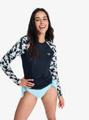 ROXY LS LYCRA ERJWR03897-KVJ2 RASH GUARD LONG SLEEVE (W)-1