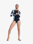ROXY LS ZIP LYCRA ERJWR03898-KVJ5 RASH GUARD LONG SLEEVE (W)-4