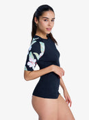 ROXY THE CLASSIC LYC ERJWR03899-KVJ5 RASH GUARD SHORT SLEEVE (W)-2