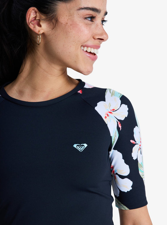 ROXY THE CLASSIC LYC ERJWR03899-KVJ5 RASH GUARD SHORT SLEEVE (W)