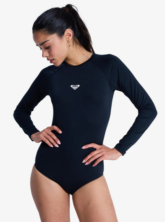 ROXY ESS ONESIE ZIP ERJWR03918-KVJ0 RASH GUARD LONG SLEEVE (W)