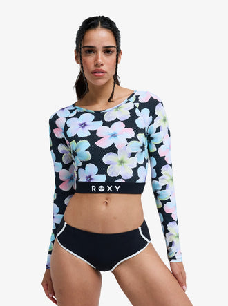 ROXY ROXY ACTIVE ERJWR03926-KVJ7 RASH GUARD LONG SLEEVE (W)