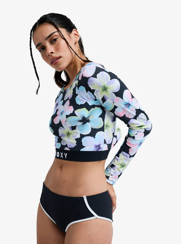 ROXY ROXY ACTIVE ERJWR03926-KVJ7 RASH GUARD LONG SLEEVE (W)