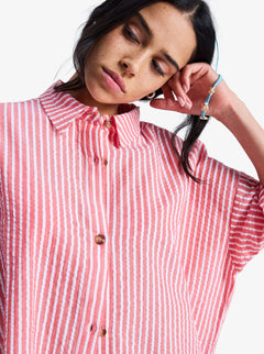 ROXY BEACHY ERJWT03738-RMZ1 SHIRT SHORT SLEEVE (W)