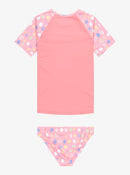 ROXY ROXY DOT 2PCS SET ERLWR03328-XMGW RASH GUARD SHORT SLEEVE (YG)-2