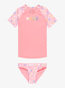 ROXY ROXY DOT 2PCS SET ERLWR03328-XMGW RASH GUARD SHORT SLEEVE (YG)-1