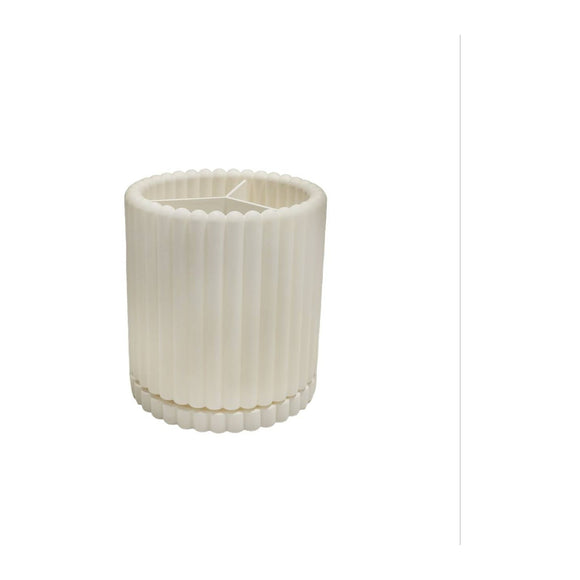 MINISO COLUMN PATTERN ROTATING PEN HOLDER (WHITE) 2023485910105 DESKTOP STORAGE