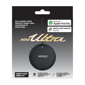 MINISO MINI ULTRA SERIES DUA-CHANNEL FINDER (COMPATIBLE WITH IOS AND ANDROID) MODEL : T07 (BLACK) 2027420710102 KIDS' ELECTRONICS