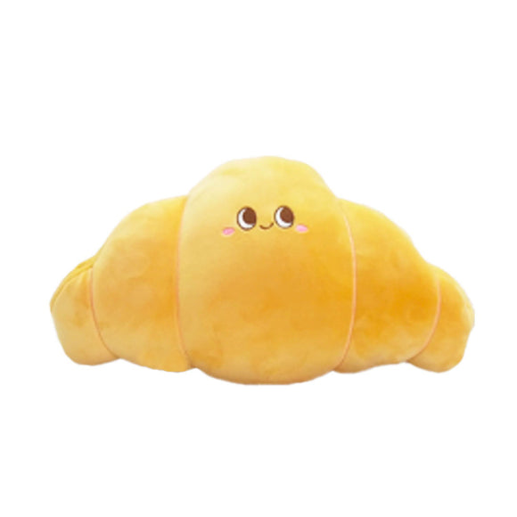 MINISO HAPPY FOODS COLLECTION 8IN. CROISSANT HAND WARMER PILLOW 2014282510100 CARTOON PILLOW