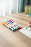 MINISO POLKA DOT SERIES CURVE HIGHLIGHTER PEN SET (6 COLORS) 2028710610102-1
