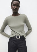 MANGO LILOCA 17077807-37 MANGO WOMEN T-SHIRT LONG SLEEVE-1