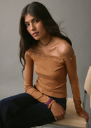 MANGO CAMEL 17038271-09 MANGO KIDS GIRL T-SHIRT LONG SLEEVE-4