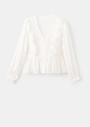 MANGO OXFORD 17028268-02 MANGO KIDS GIRL BLOUSE-5