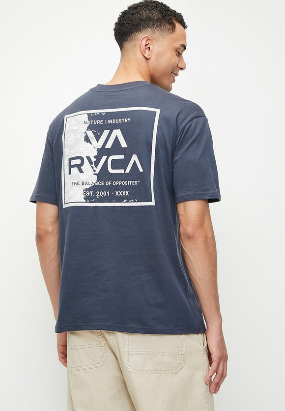RVCA VA TORN SS TEE VALOCM120-BSL T-SHIRT SHORT SLEEVE (M)