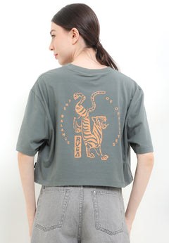 RVCA DAILY HALF TEE VALOCW052-ABG T-SHIRT SHORT SLEEVE (W)