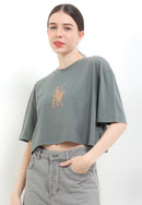 RVCA DAILY HALF TEE VALOCW052-ABG T-SHIRT SHORT SLEEVE (W)-2