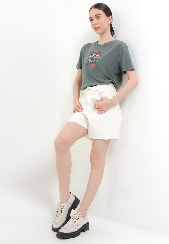 RVCA 411 TEE VALOCW054-ABG T-SHIRT SHORT SLEEVE (W)